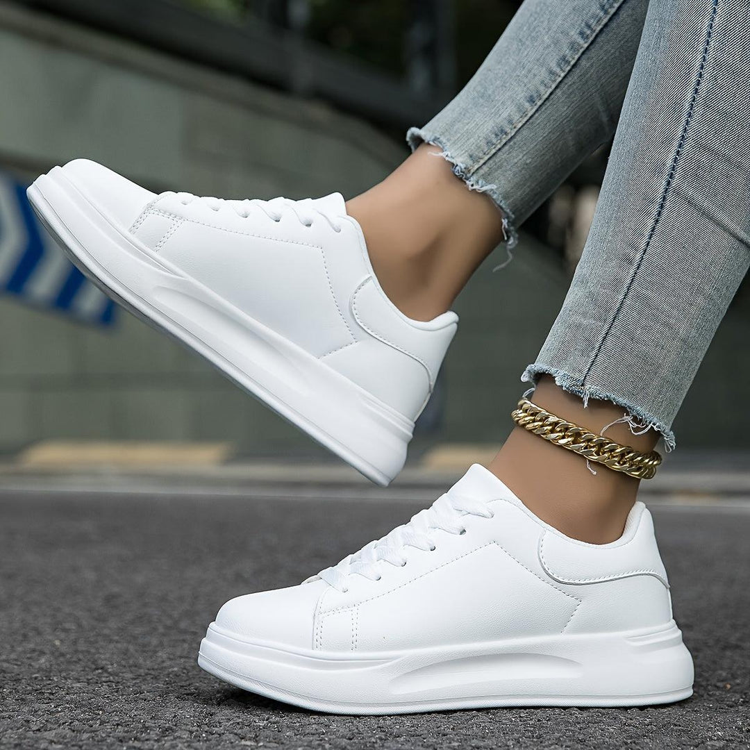 Damen Wasserdichte Sneakers Aus Leder