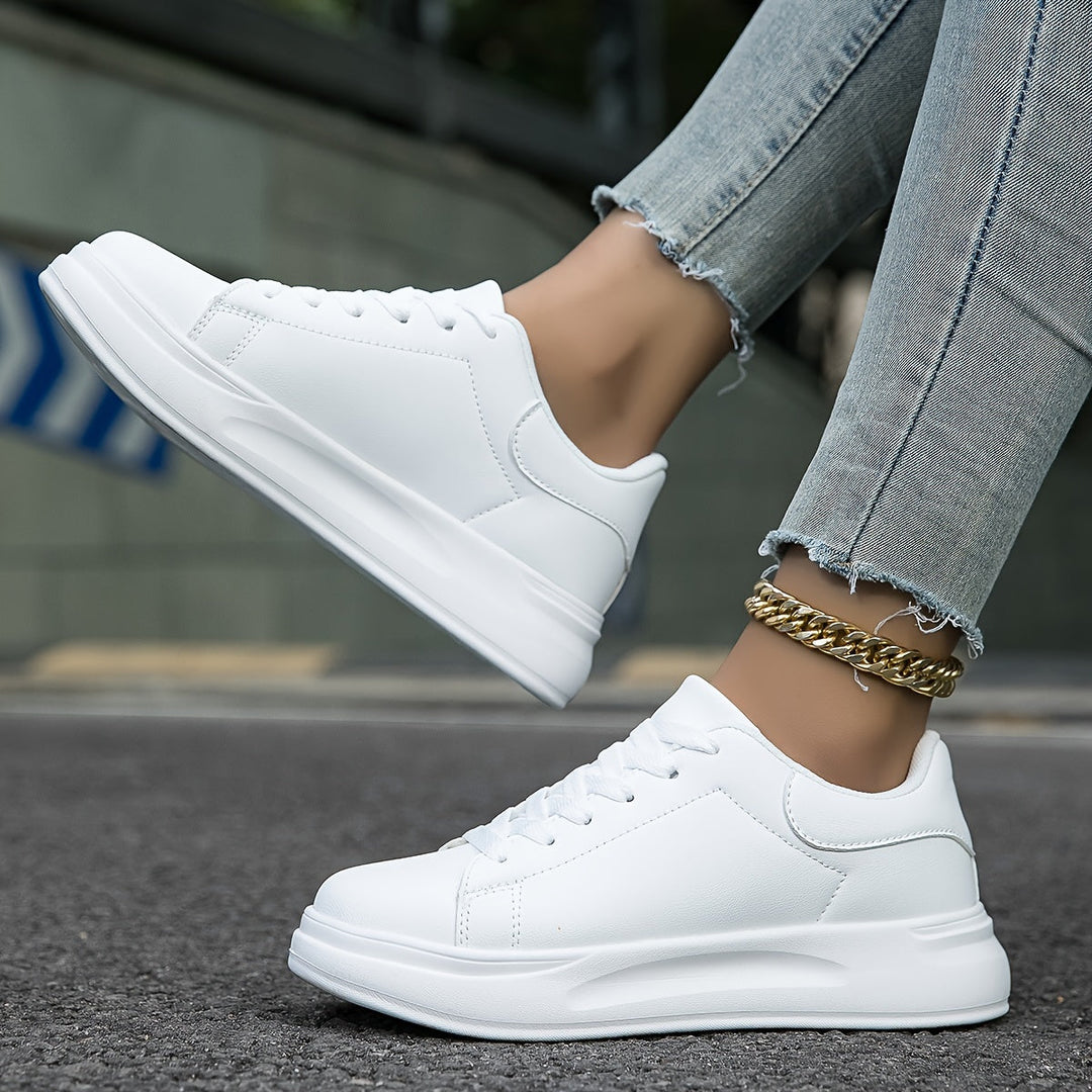 Damen Weiße Orthopädische Sneaker Für Komfort Und Stil