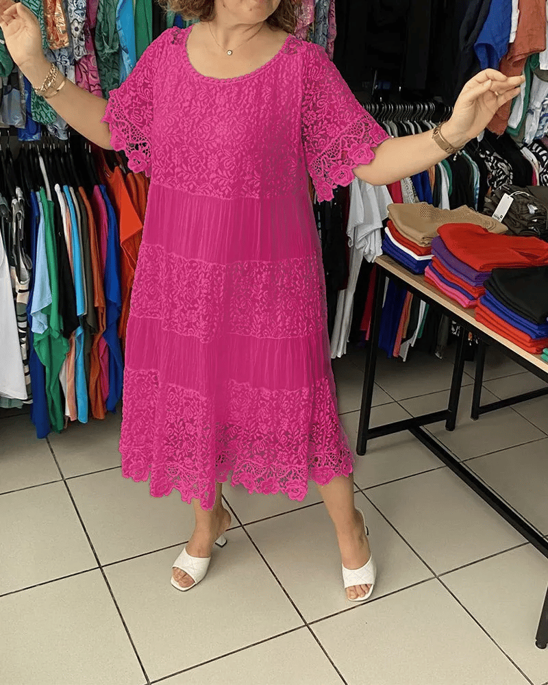 Fudus | Stilvolles Kleid Mit Feiner Spitzenverzierung