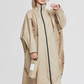 Oversized Damen Regenjacke mit Kapuze, Leichtgewicht Wasserdichte Jacke