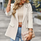 Damen Blazer mit einem Knopf, langen Ärmeln, tailliertem Schnitt, Casual Chic