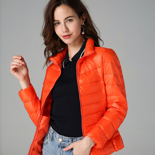 Damen Ultraleichte Isolierende Daunenjacke Bequem Alltag