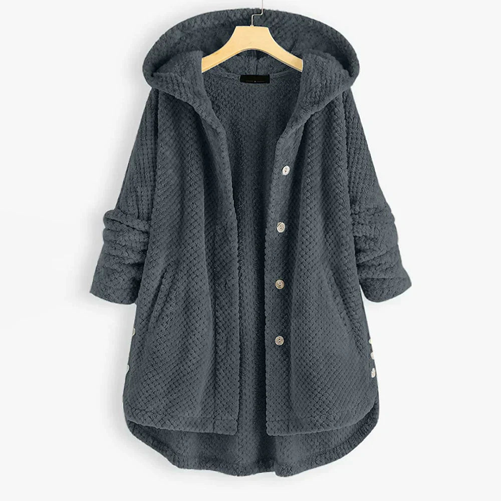 Fleecejacke Damen Kapuze Jamy