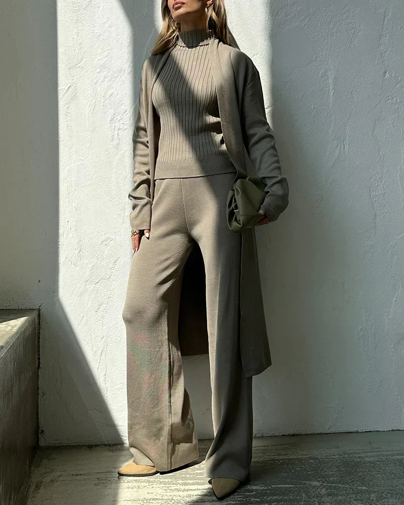 Damen Kaschmir Set Eleganter Komfort