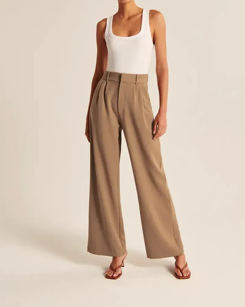 Damen Leichtgewichtige Tailored Wide Leg Pants