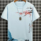 Markas - Herren-T-Shirt mit Blumendruck