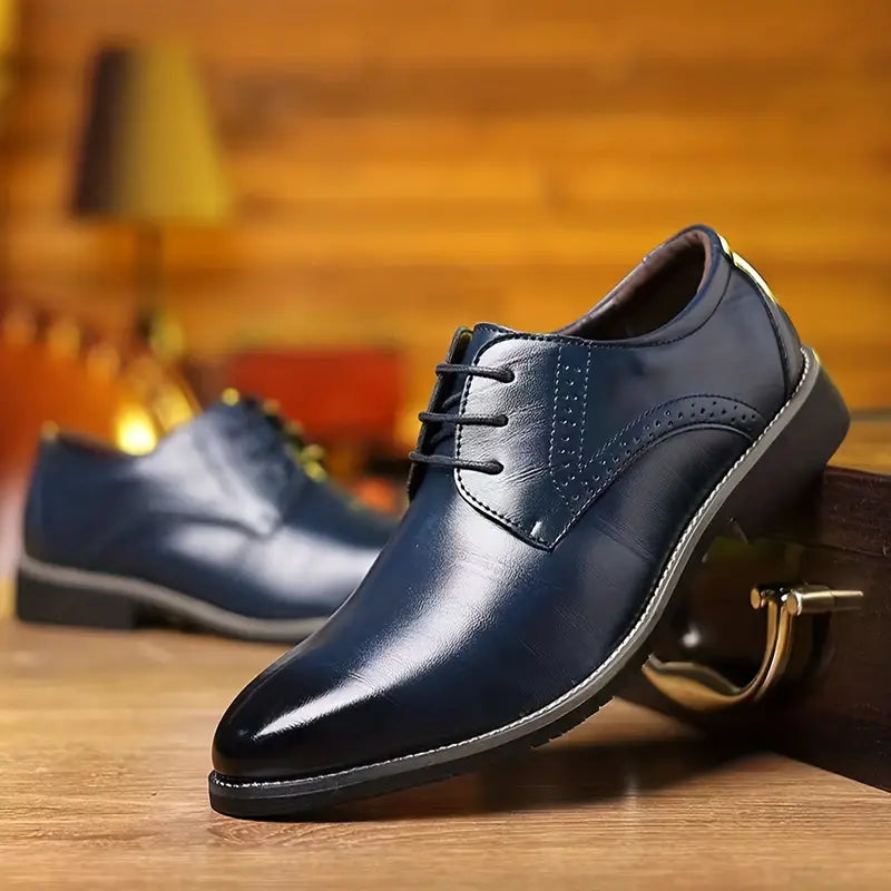 Herren Business Style Anzugschuhe Aus Kalbsleder
