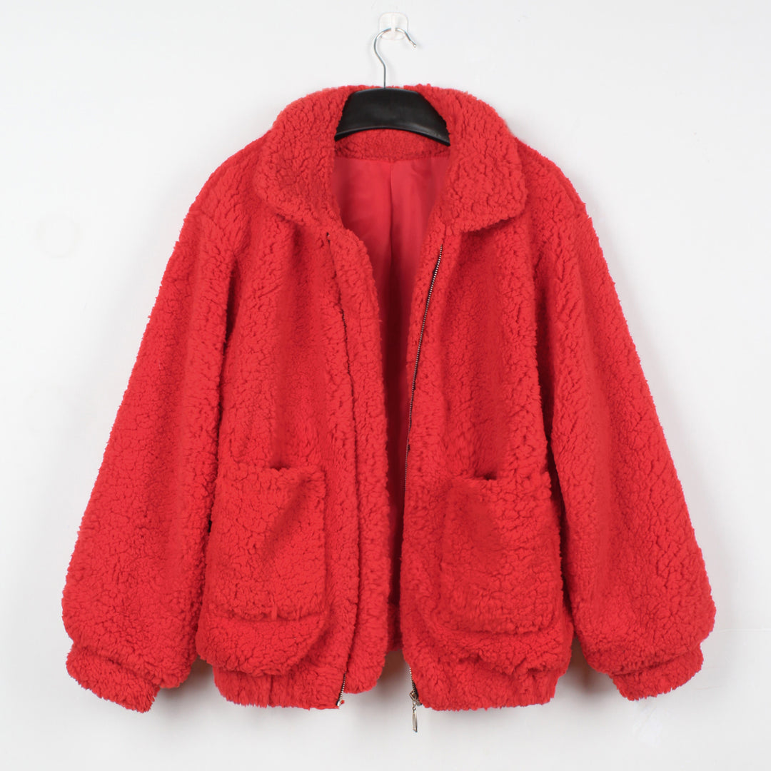 Damen Kuschelige Fleecejacke mit Reißverschluss Fudus