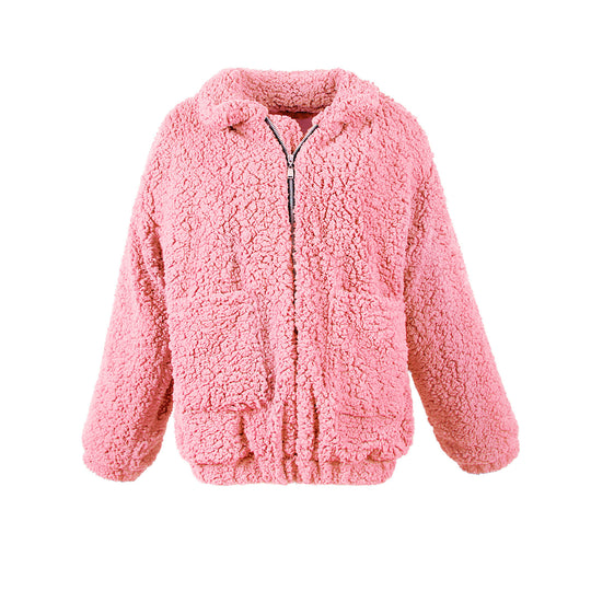 Damen Kuschelige Fleecejacke mit Reißverschluss Fudus