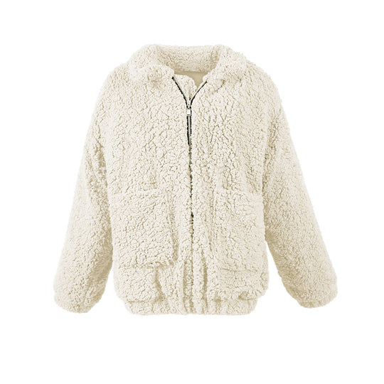 Damen Kuschelige Fleecejacke mit Reißverschluss Fudus