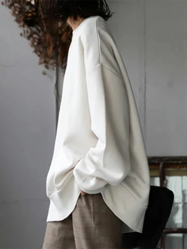 Sweatshirt Lässig Locker Schick