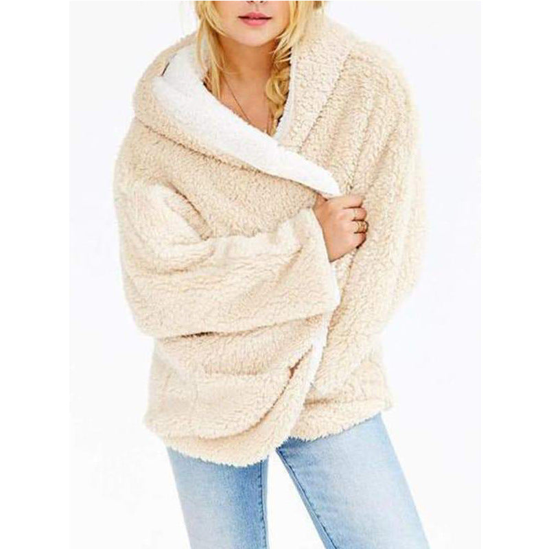 Damen Kuscheljacke mit weichem Teddy-Fleece Fudus