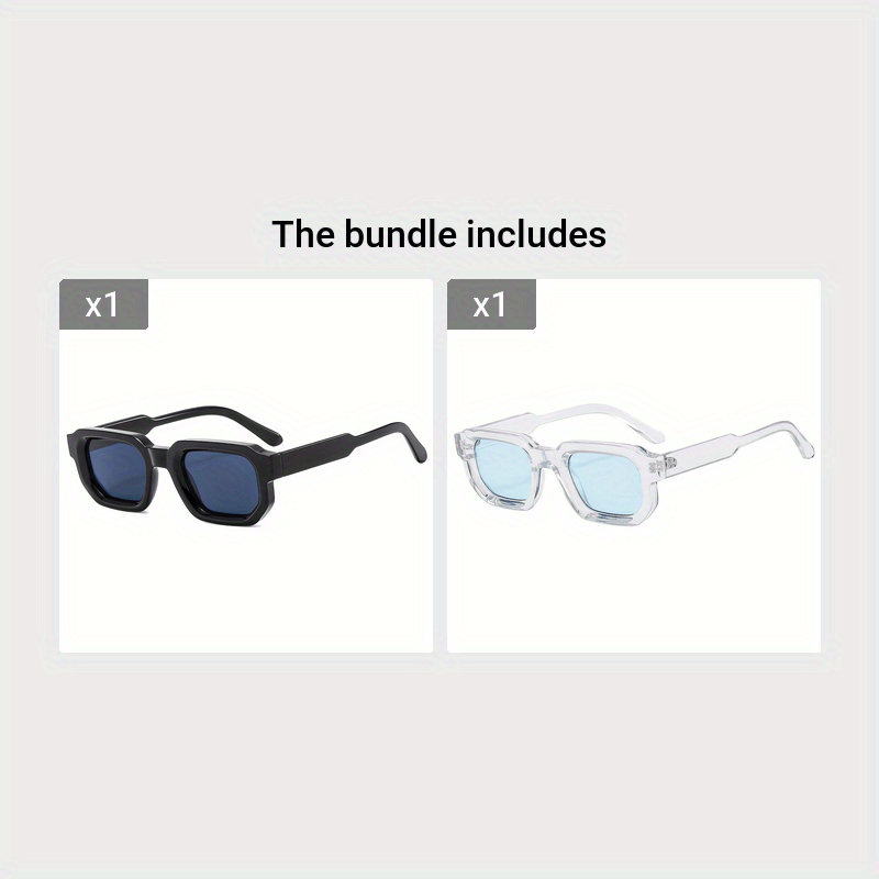 Sonnenbrille Retro Quadratisch Herren Neu