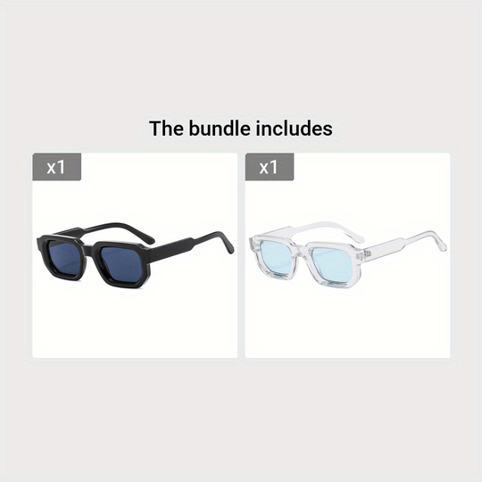 Sonnenbrille Retro Quadratisch Herren Neu