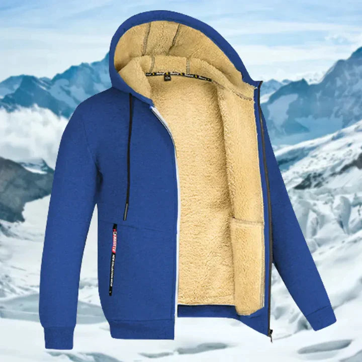 Herren Winterjacke mit Kapuze und Fleece