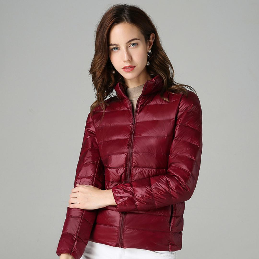 Damen Ultraleichte Isolierende Daunenjacke Bequem Alltag