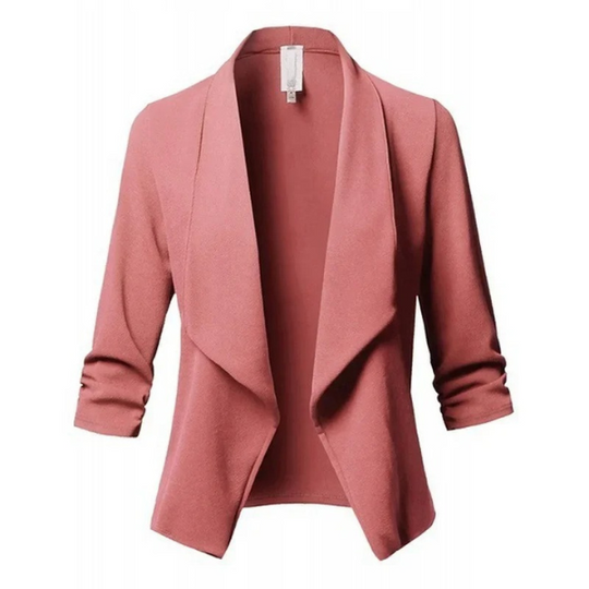 Damen Blazer Offene Vorderseite Elegant Leicht