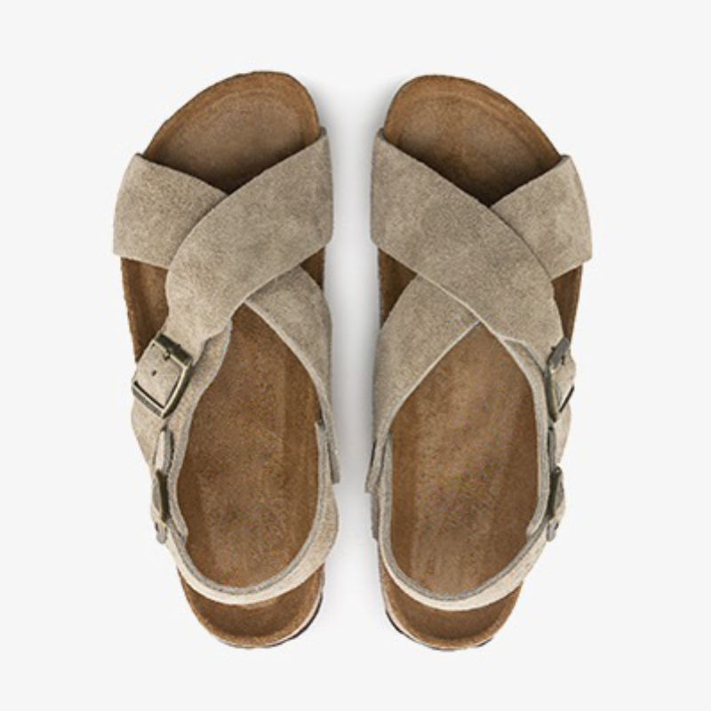 Damen Bequeme Sandalen Mit Kreuzriemen