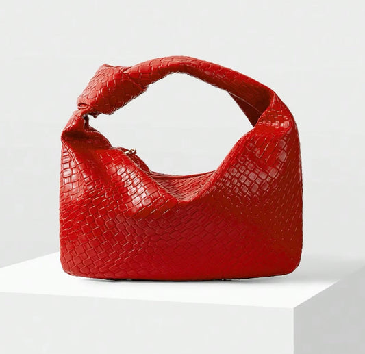 Gewebte Hobo Tasche Leder Elegant Robust