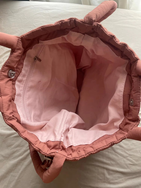 Fudus Damen Puffer Handtasche - Stilvolle Weiche Schultertasche