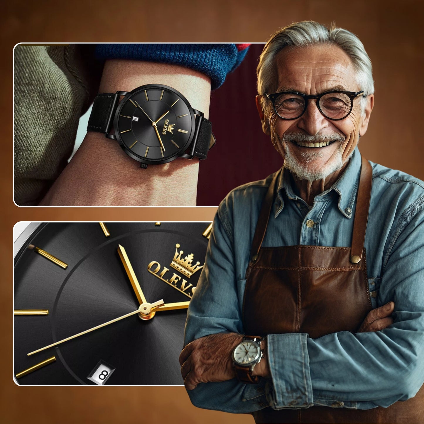 Fudus | Ultra Dünn Minimalistische Armbanduhr