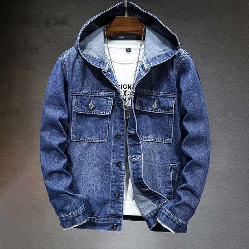 Kevin - Denim-Jacke mit Kapuze