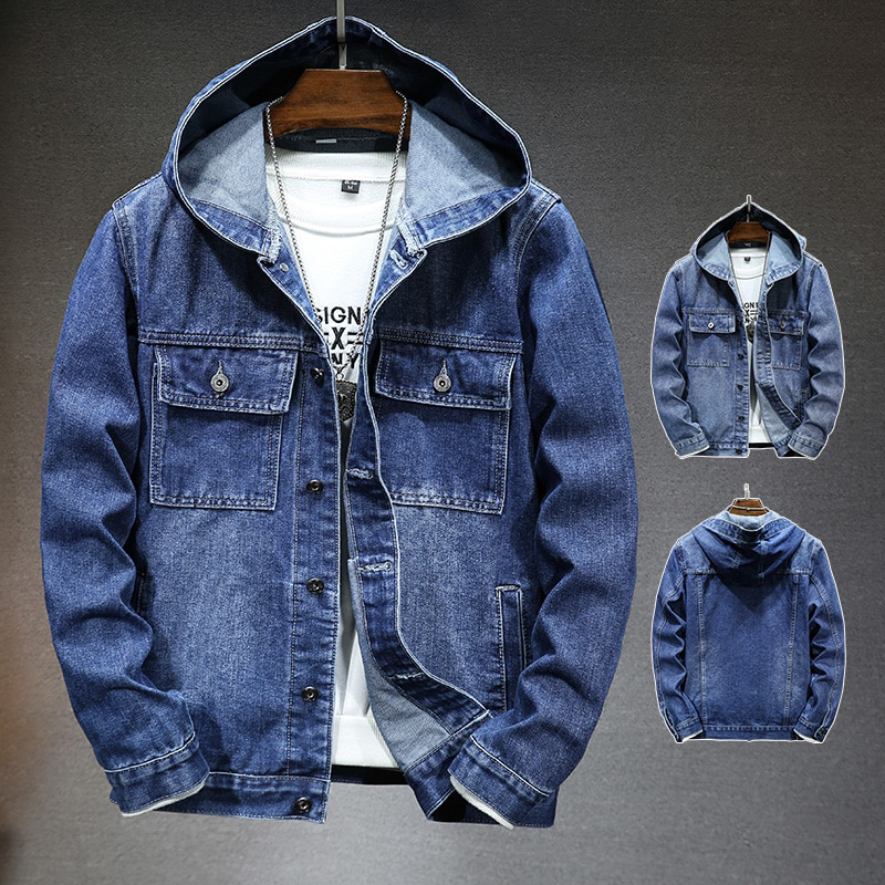 Kevin - Denim-Jacke mit Kapuze