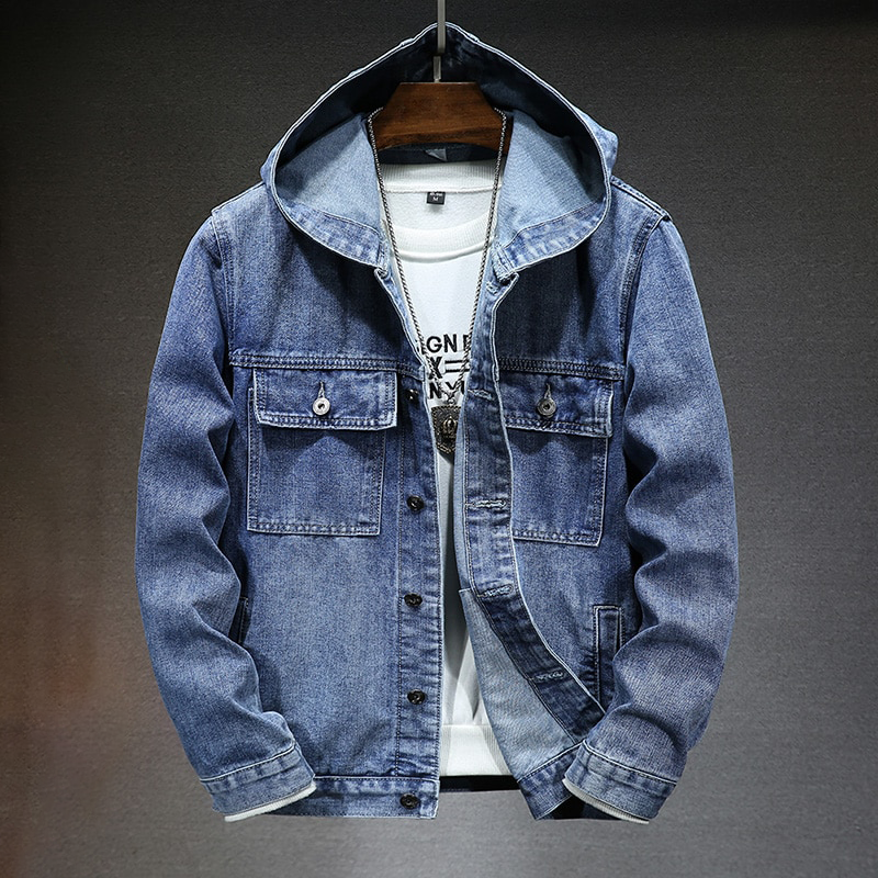Kevin - Denim-Jacke mit Kapuze