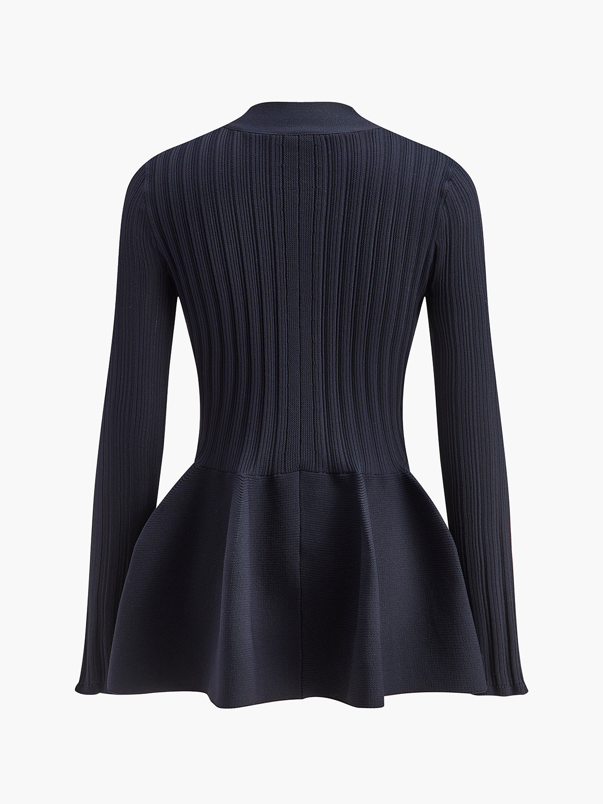 Fudus | V-ausschnitt Rüsche Knopf Cardi