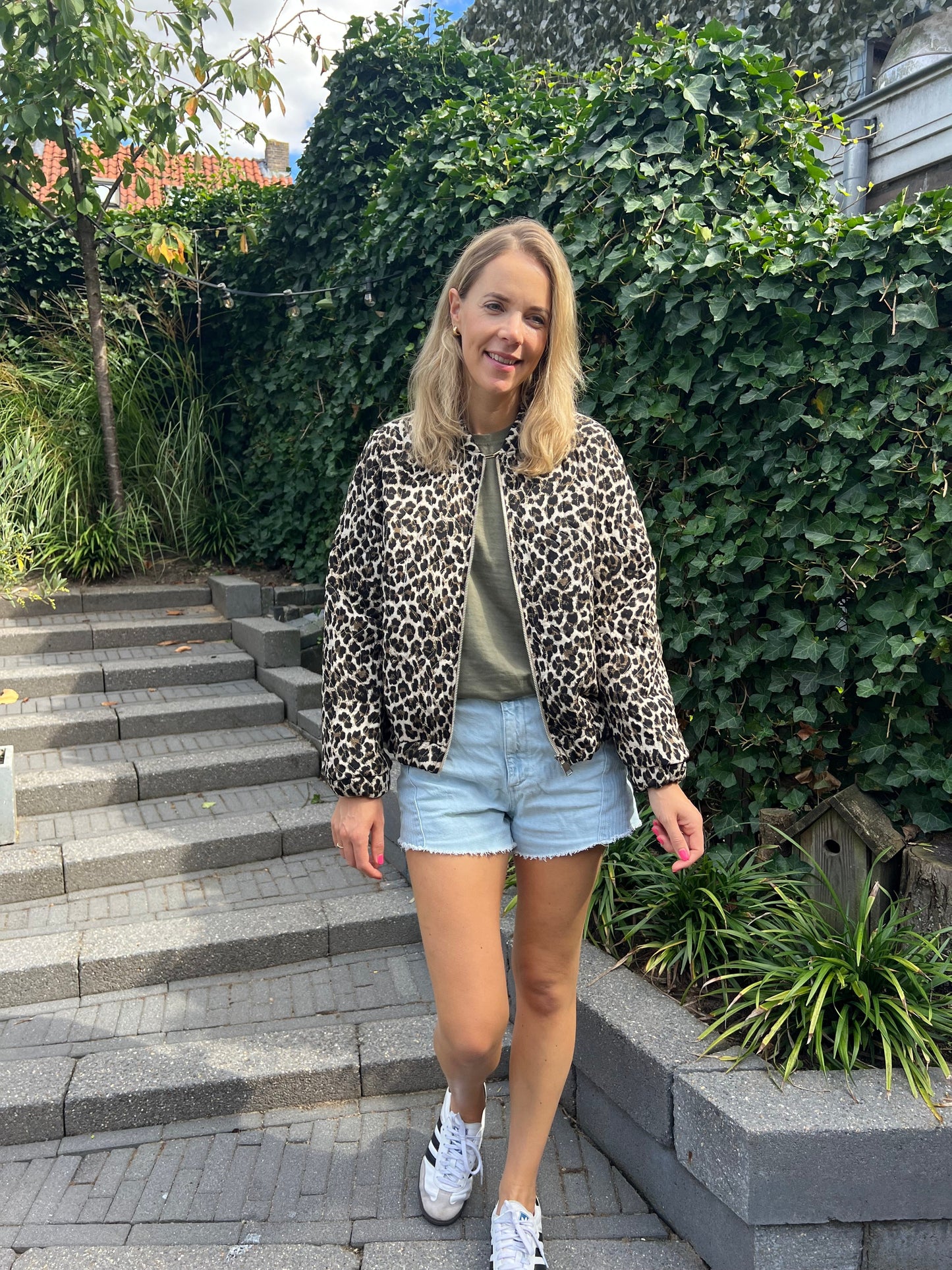 Damen Bomber Leopard