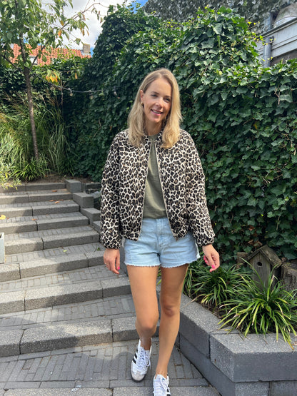 Damen Bomber Leopard