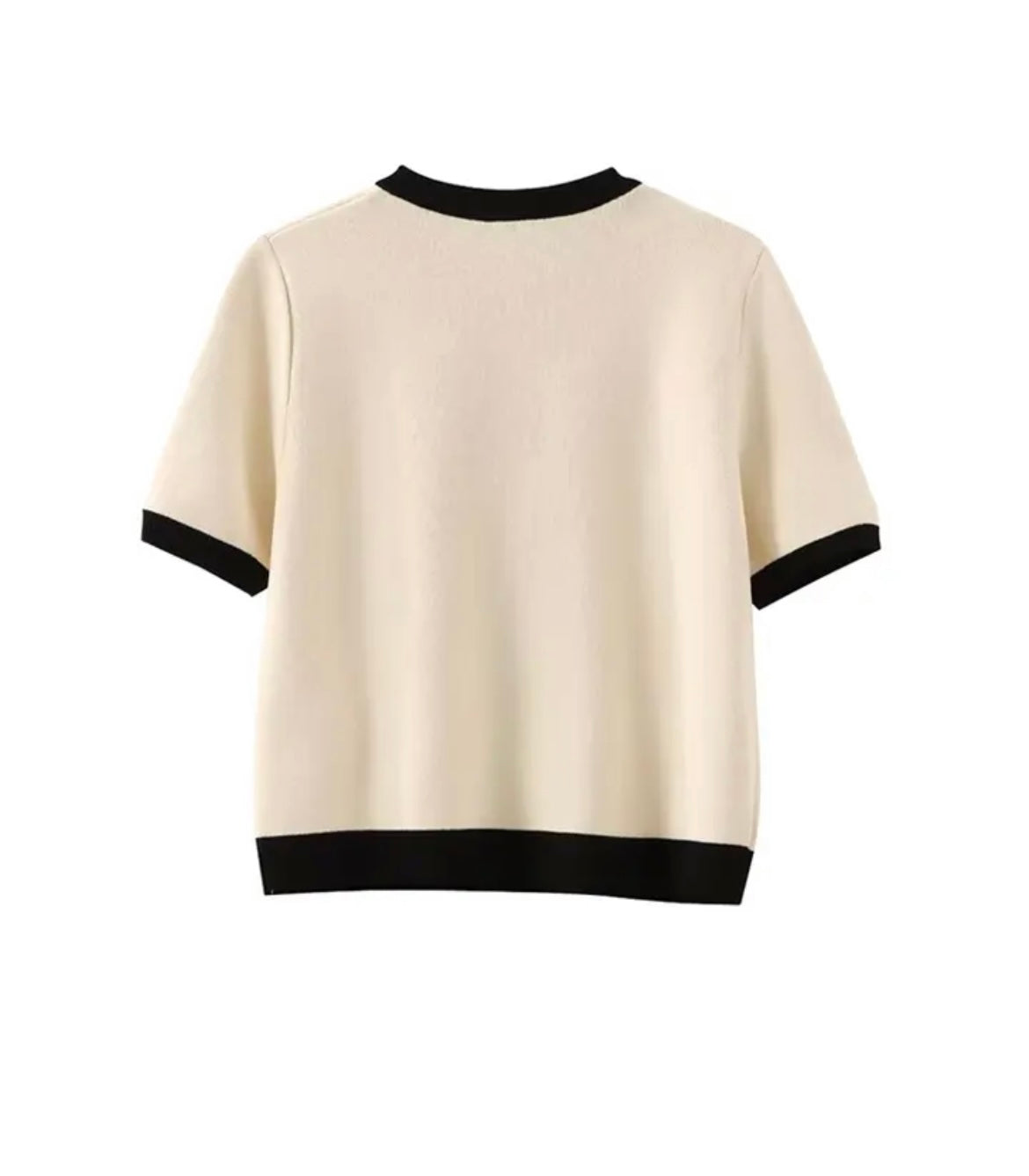 Damen Elegante Strickjacke Mit Kurzen Ärmeln