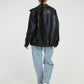 Fudus | Stylische Oversized Lederjacke