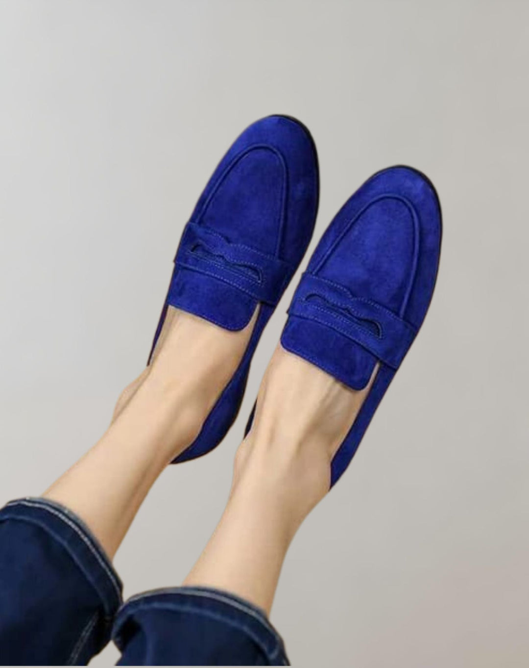 Damen Spitz Zulaufende Niedrig Geschnittene Wildleder Loafer Schuhe