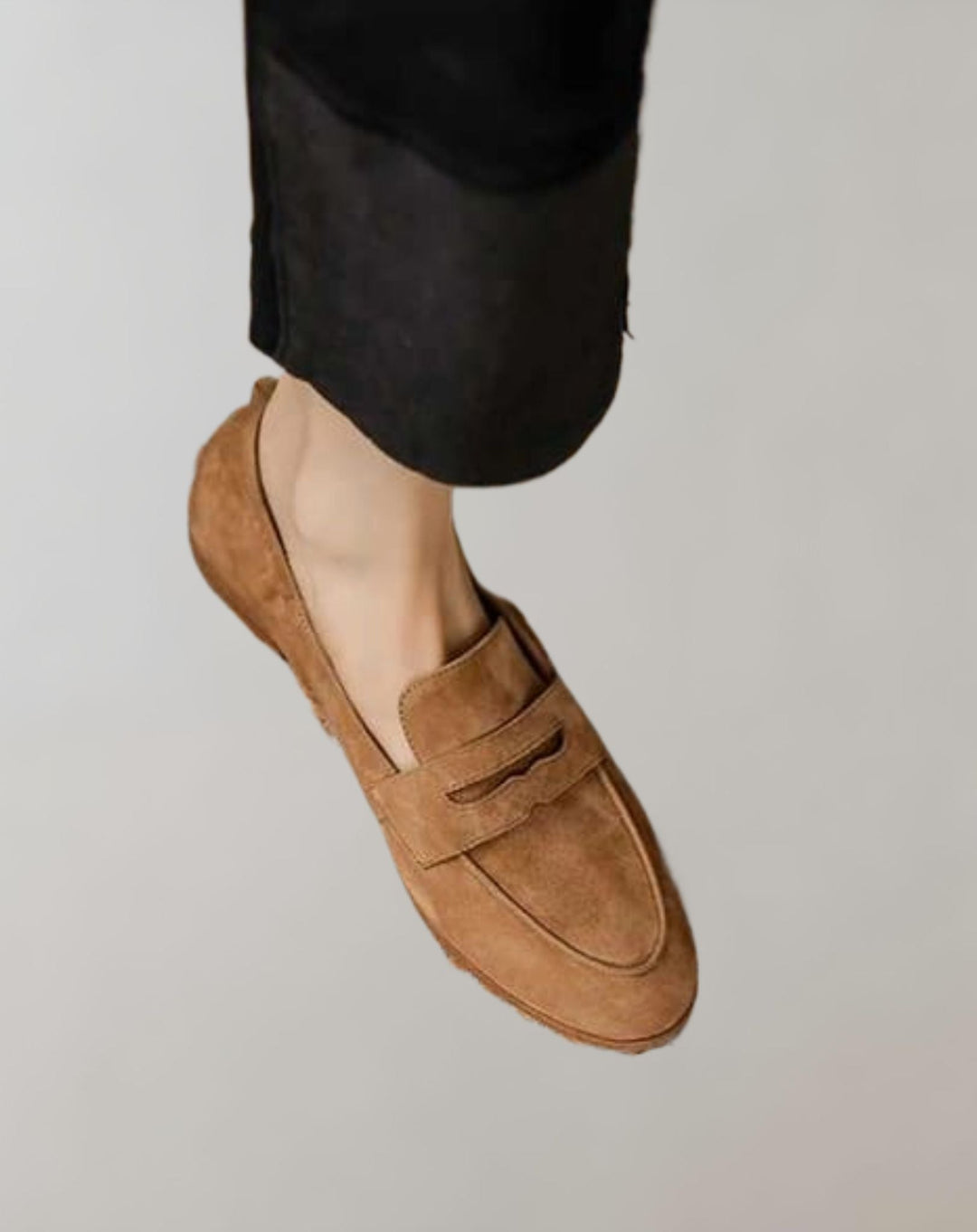 Damen Spitz Zulaufende Niedrig Geschnittene Wildleder Loafer Schuhe