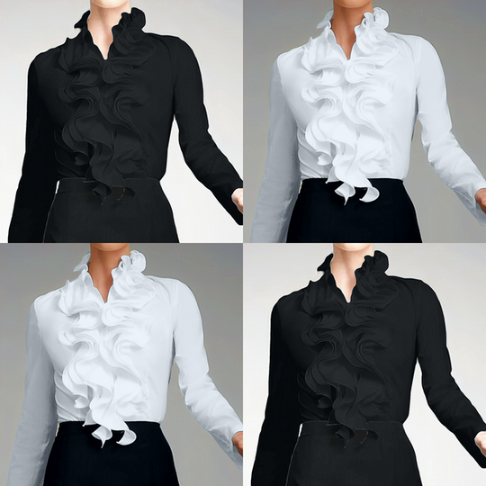 Bluse Romantisch Rüschen Elegant