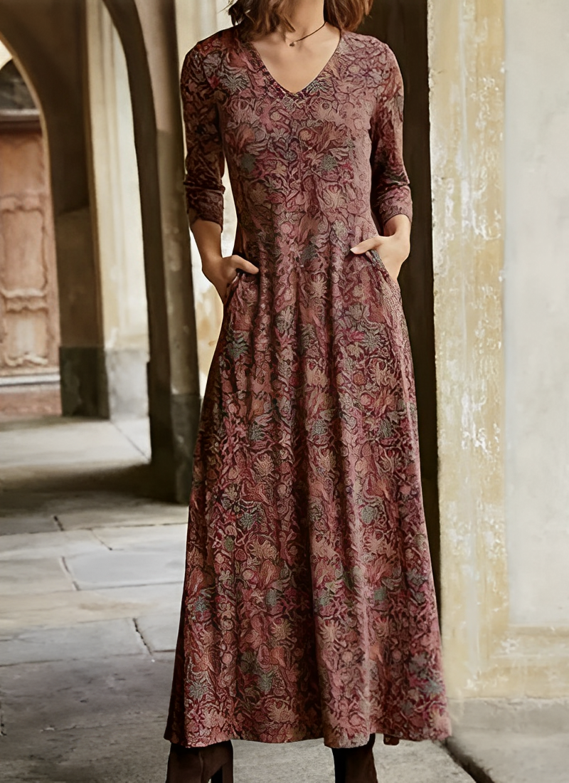 Fudus Maxikleid mit Blumenmuster - Emma