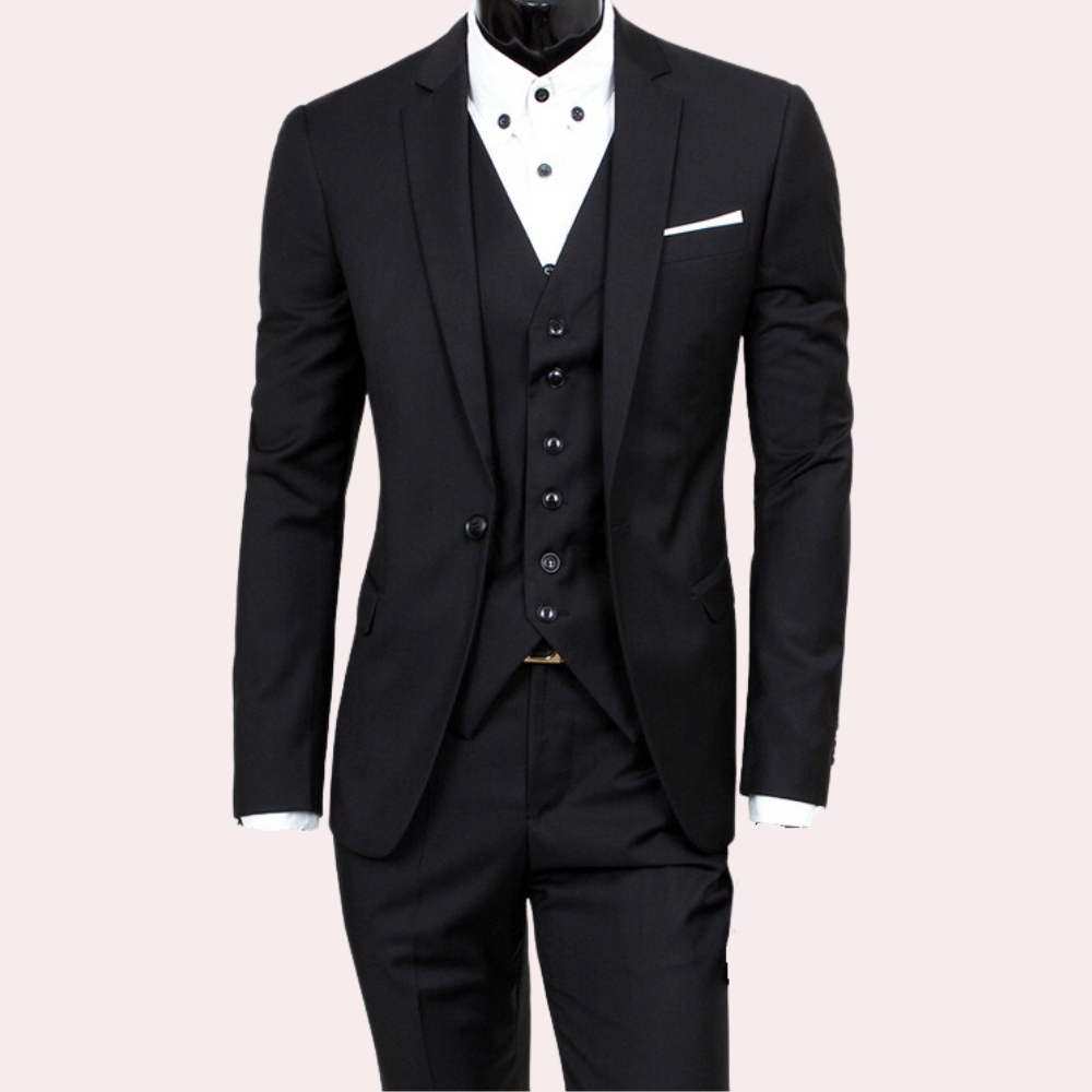 Herren Dreiteiliger Anzug Für Eleganten Stil