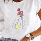 Damen Super Stylisches T Shirt Mit Extravaganten Sommerdesigns