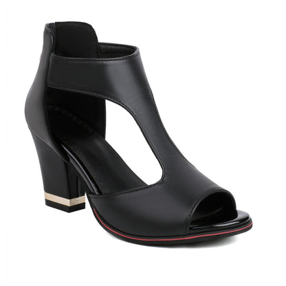 Damen Orthopädische Ledersandalen Mit Absatz