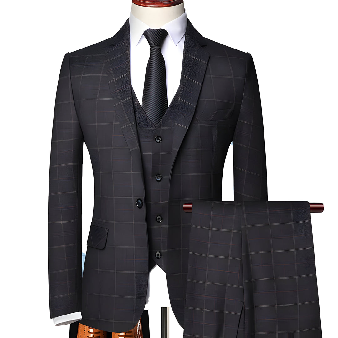 Herren Peaky Inspirierter 3-Teiler Anzug Elegant Alltag