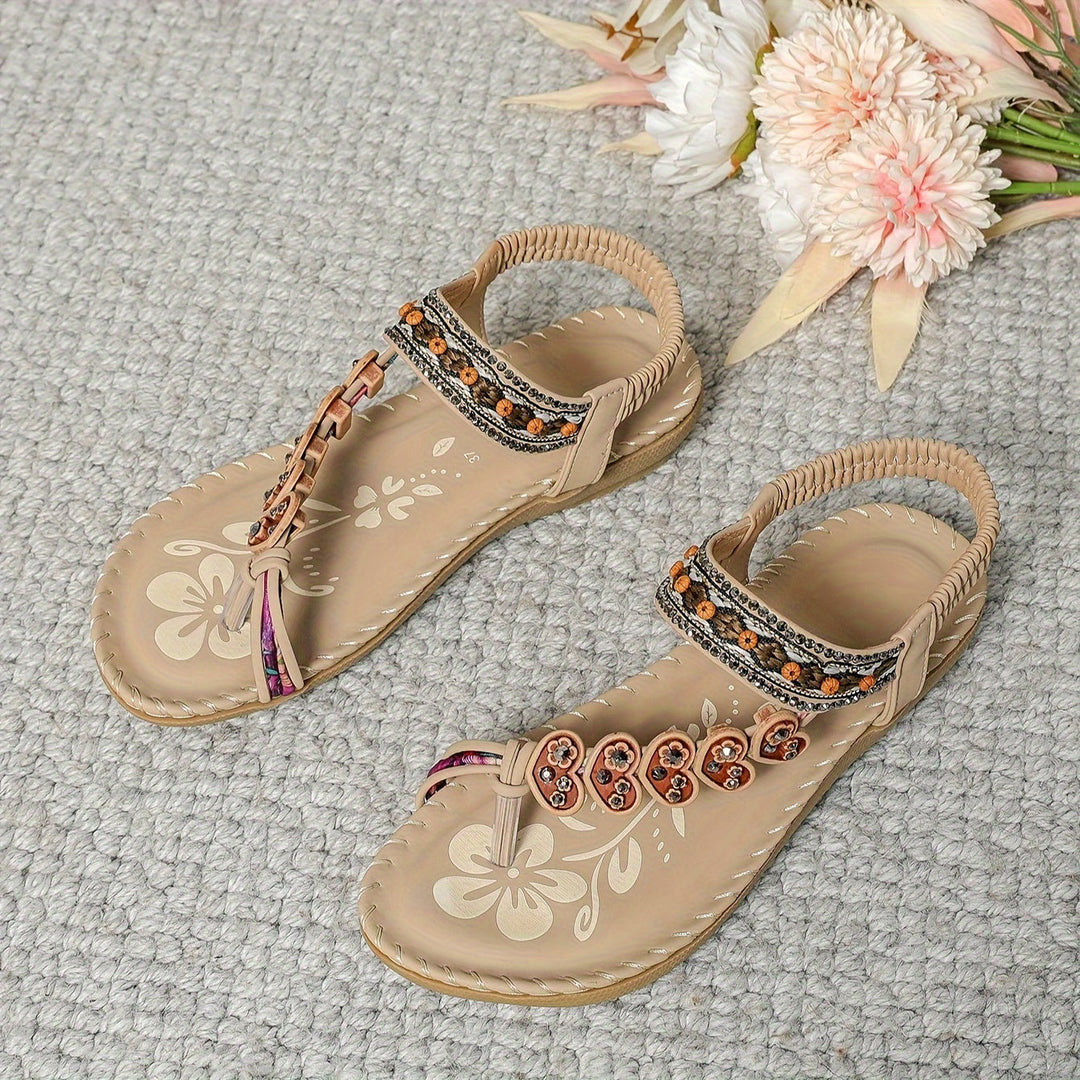 Sandalen Flach Knöchel Elastisch Orthopädisch