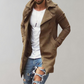 Herren Mittellange Jacke Mit Klassischem Schnitt