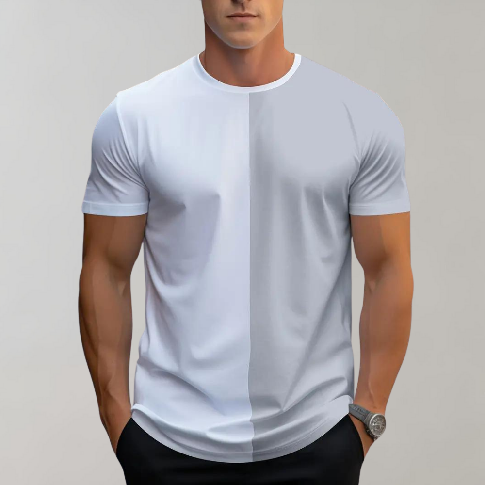 Herren Farbblock T-Shirt