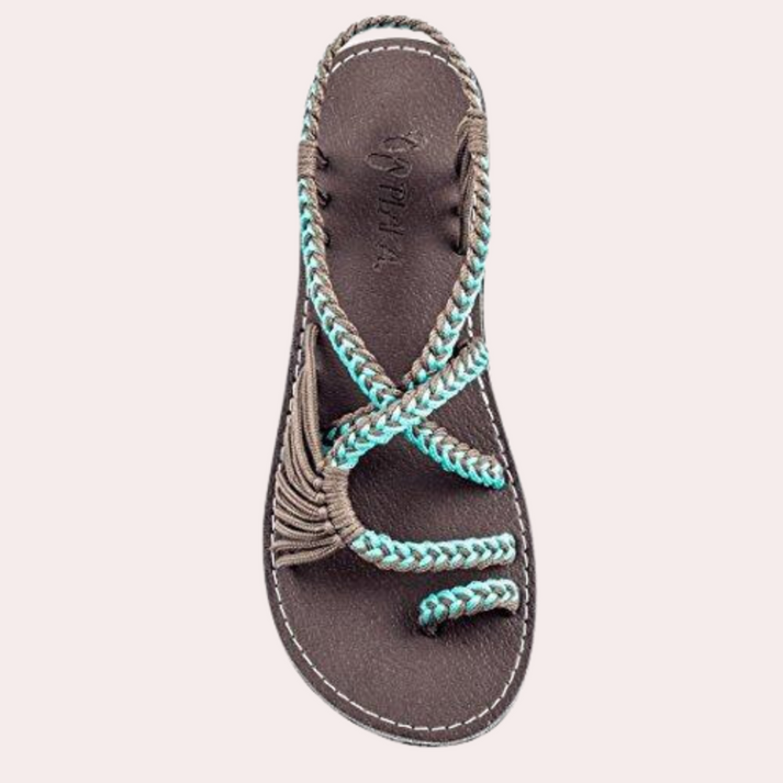 Damen Bunte Strandsandalen