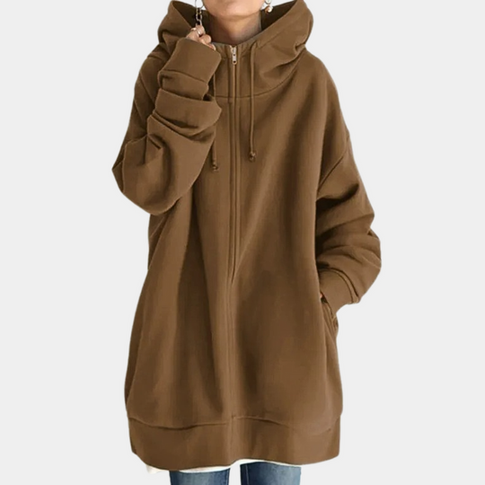 Damen Hoodie Mit Reißverschluss Bequem Vielseitig