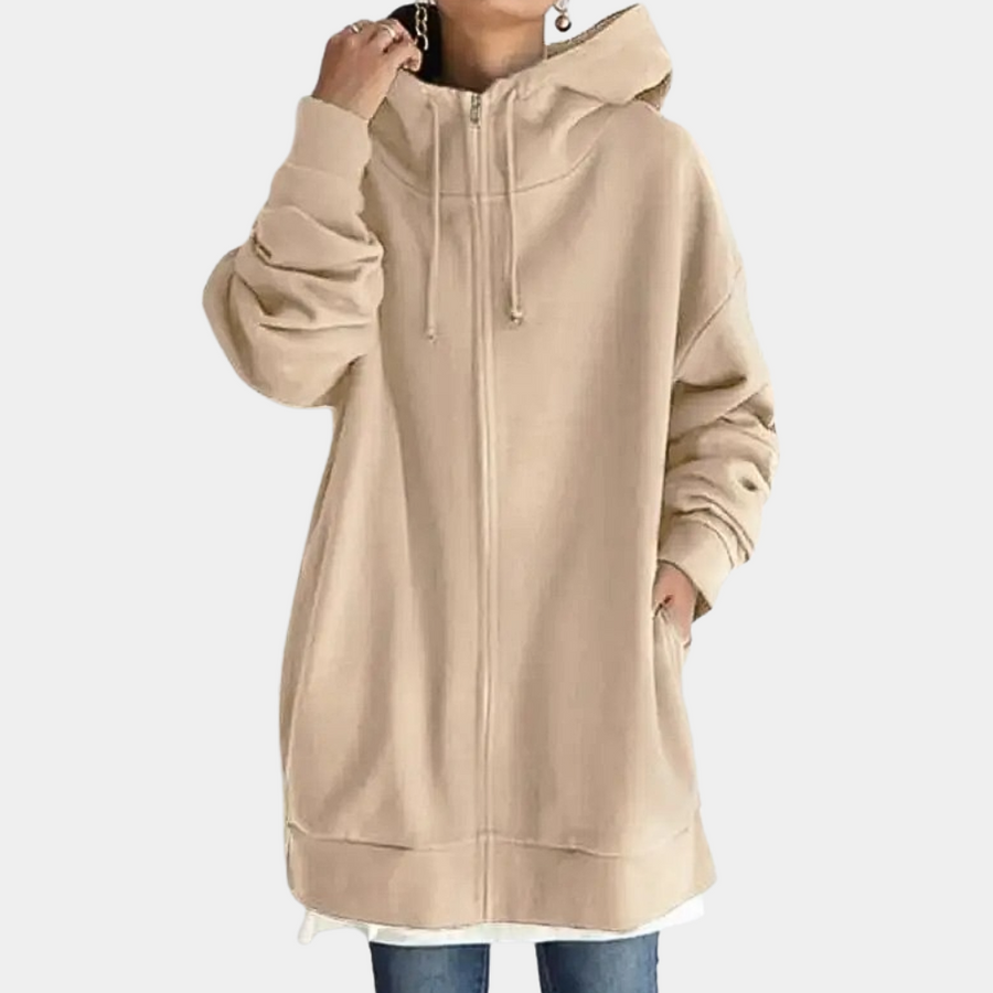 Damen Hoodie Mit Reißverschluss Bequem Vielseitig
