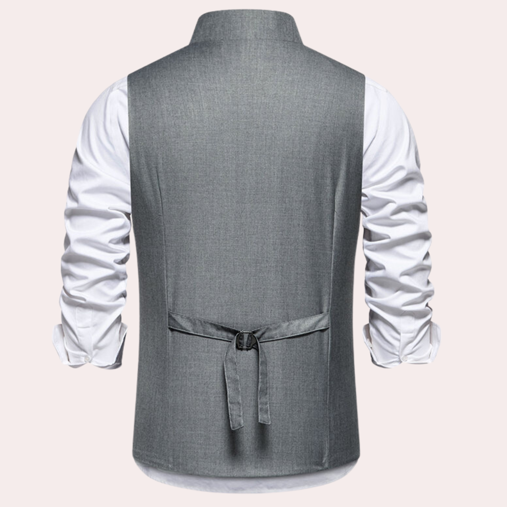 Fudus Herren Asymmetrische Weste - Moderner Eleganter Waistcoat