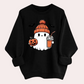 Damen Gemütliche Halloween-Sweatshirts mit Geisterdruck