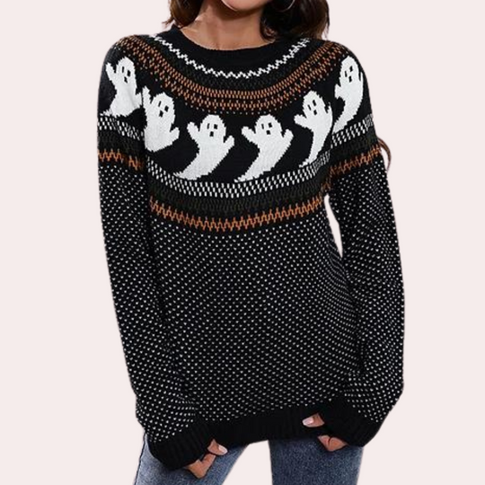 Damen Warmer Lässiger Halloween Pullover